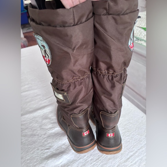 Women’s Pajar Grip Tall Lace Up Water Resistant Lined Snow Boot in Brown Size 9 - Picture 5 of 16